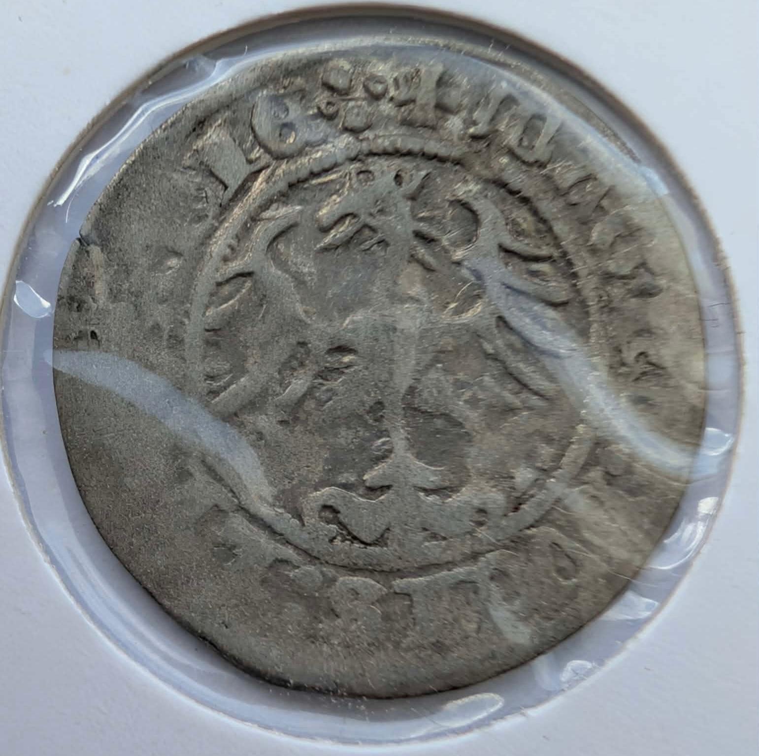 Retas Žygimanto Senojo 1516 pusgrašis 