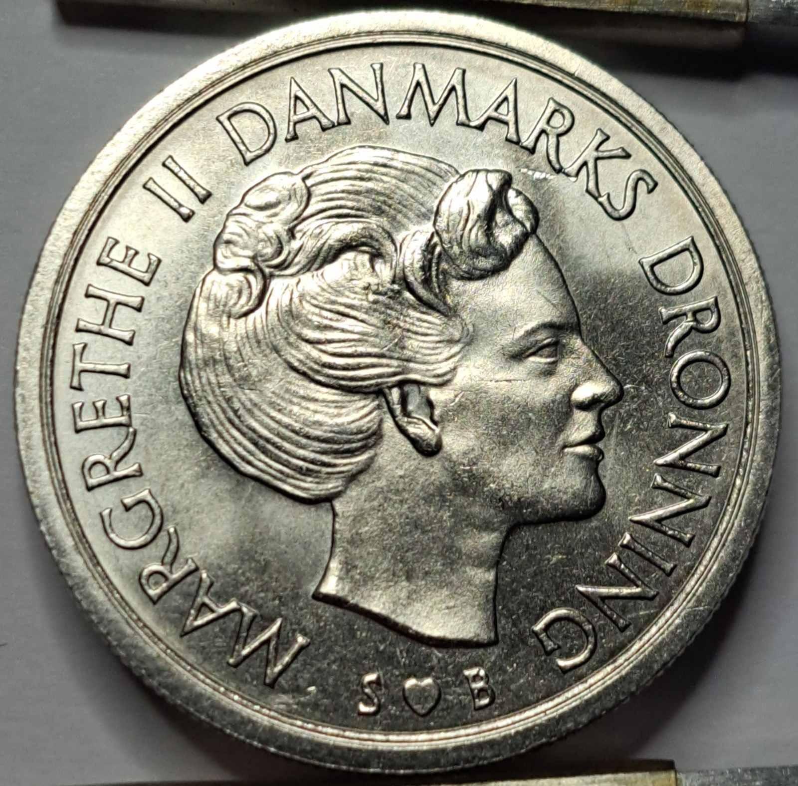 Danija 5 Kronos 1976 KM#863 (B24)