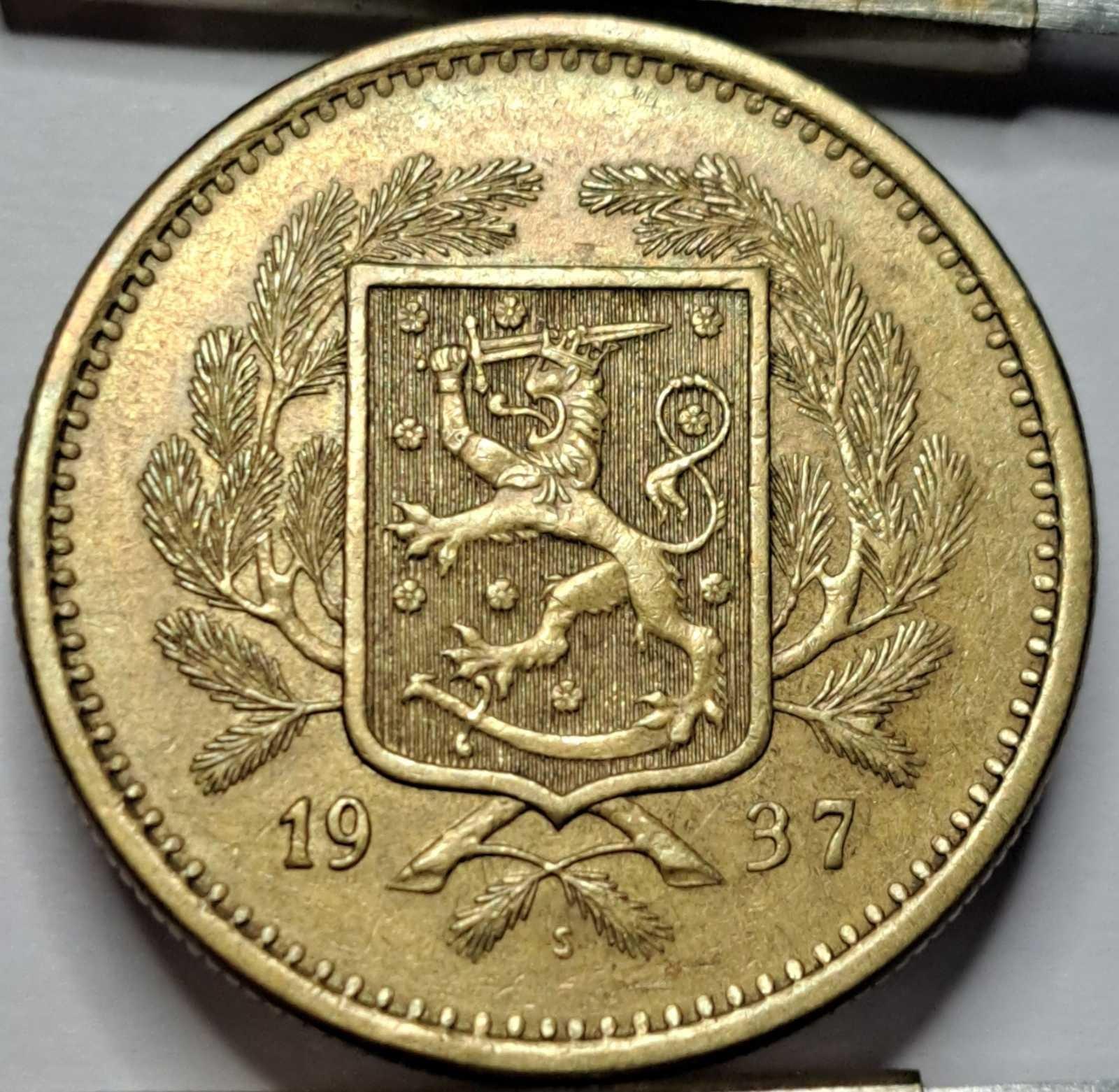 Suomija 20 markių 1937 KM#32 (B29)