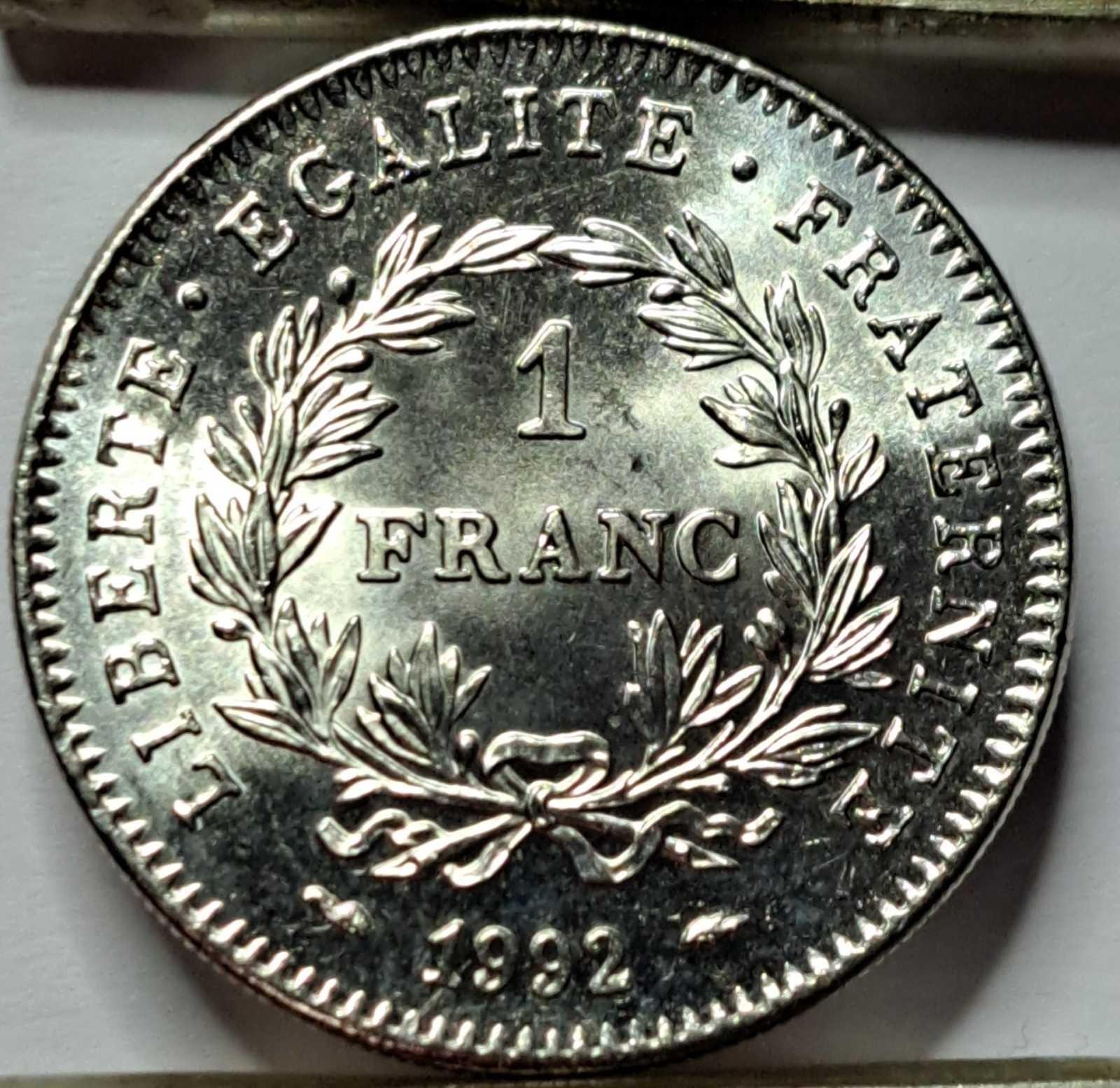 Prancūzija 1 Frankas 1992 KM#1004 UNC (B37)