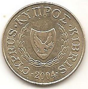 Kipras. 5 centai ( 1998 ) XF