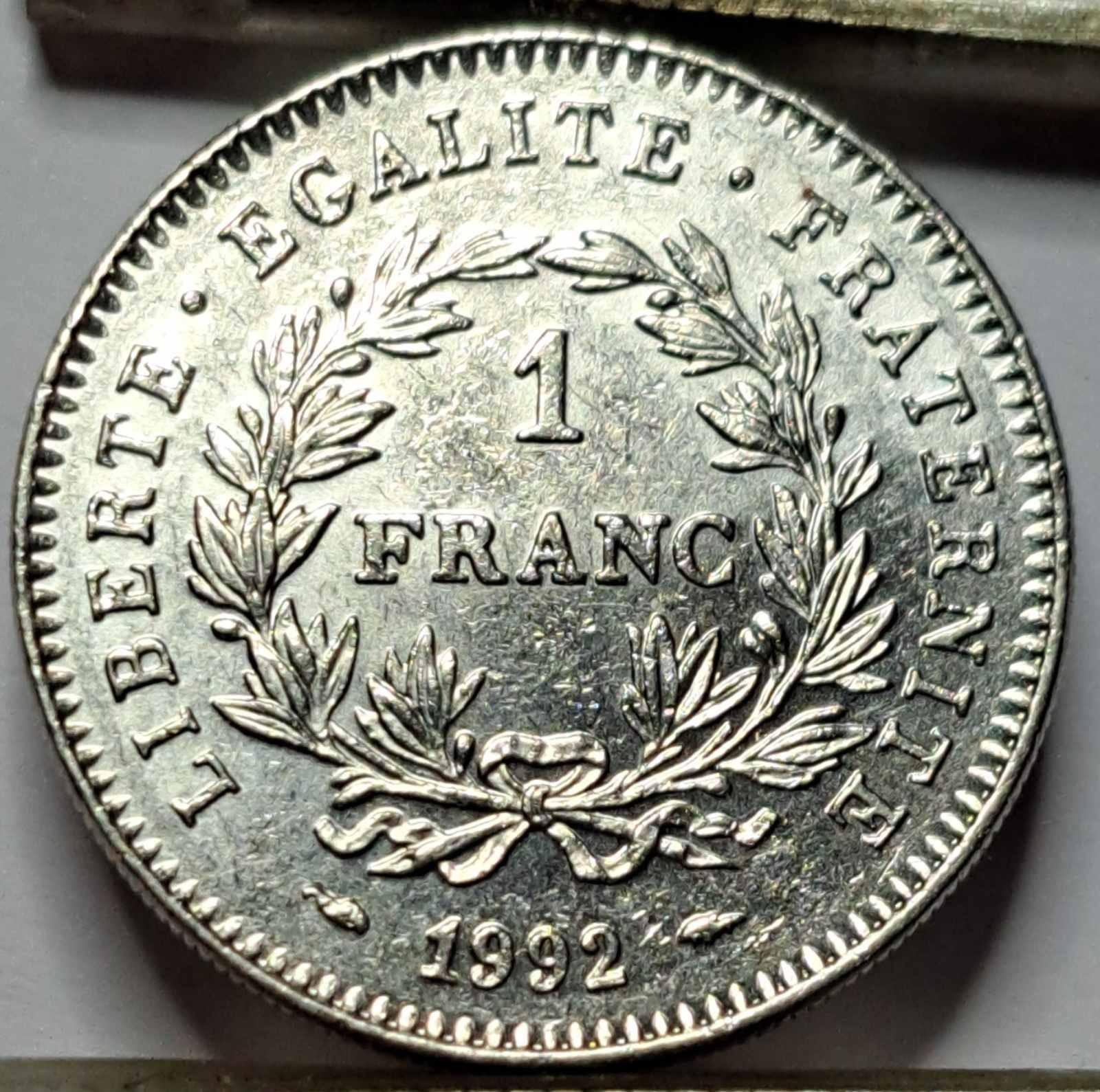 Prancūzija 1 Frankas 1992 KM#1004 (B38)