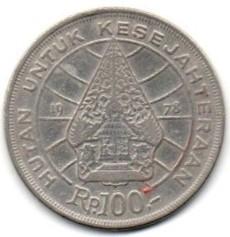 Indonezija. 100 rupijų ( 1978 ) XF