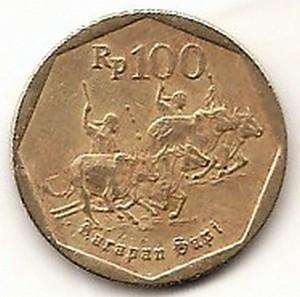 Indonezija. 100 rupijų ( 1992 ) VF