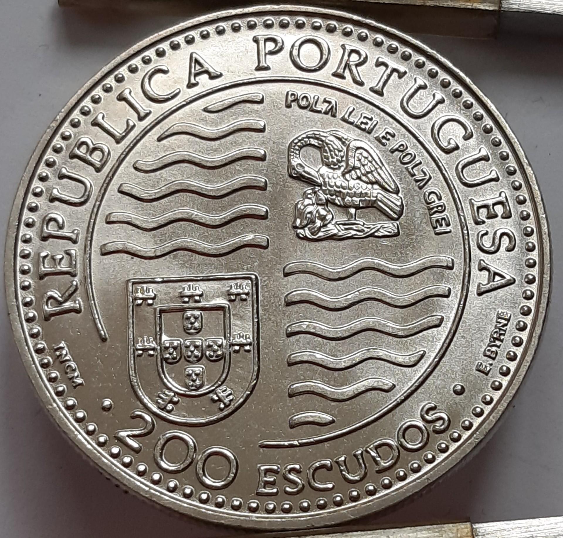 Portugalija 200 Eskudų 1995 KM#673 Proginė (B56)