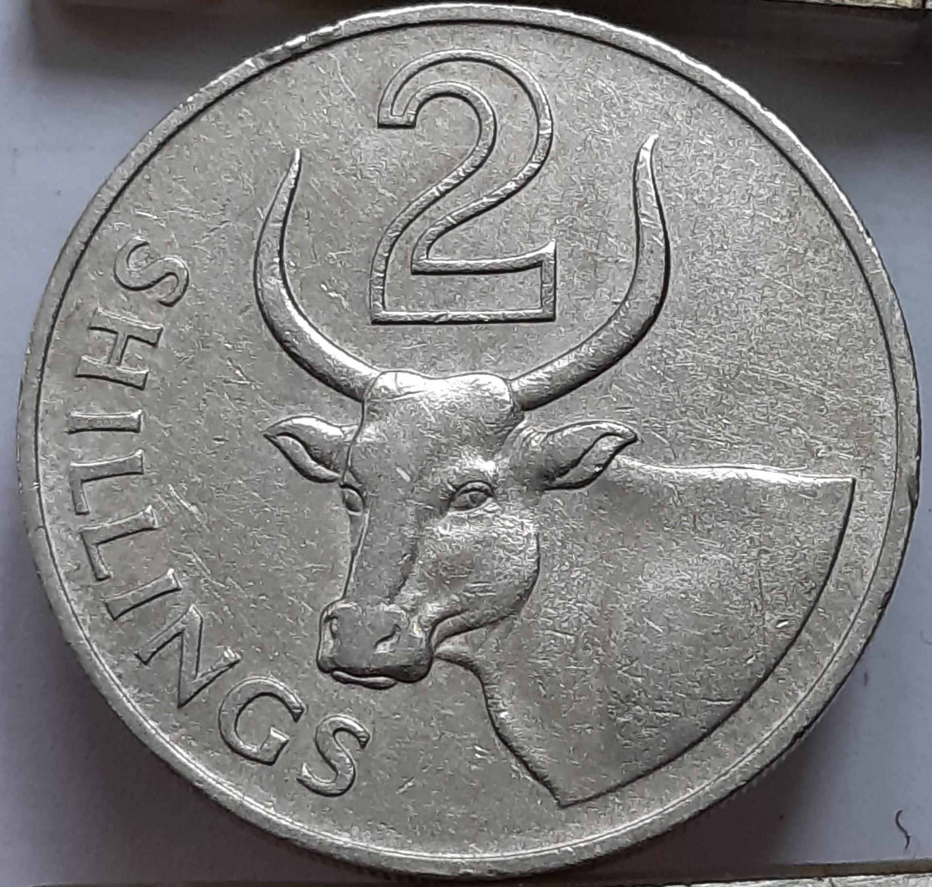 Gambija 2 Šilingai 1966 KM#5 (B60)