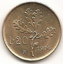 Italija. 20 lyrų ( 1986 ) XF