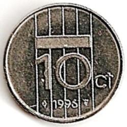 Olandija. 10 centų ( 1989 ) XF