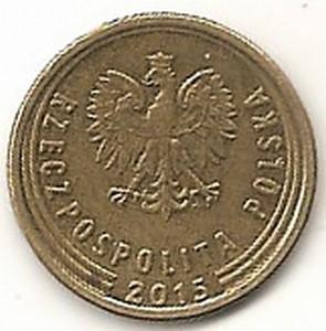 Lenkija. 5 grašiai ( 2014 ) XF