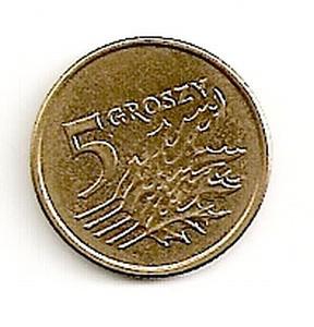 Lenkija. 5 grašiai ( 2014 ) XF