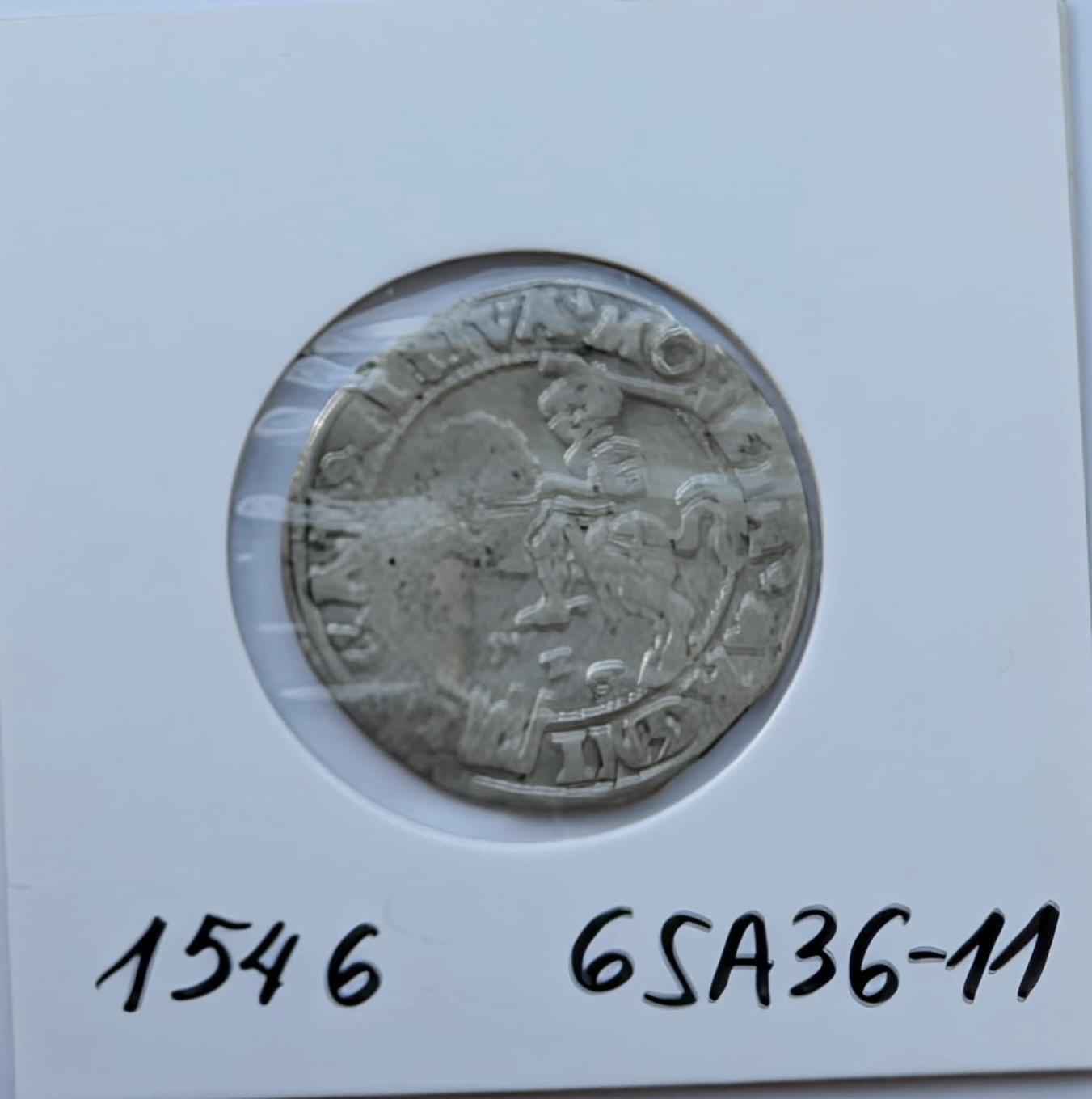 Žygimanto Augusto 1546 grašis 