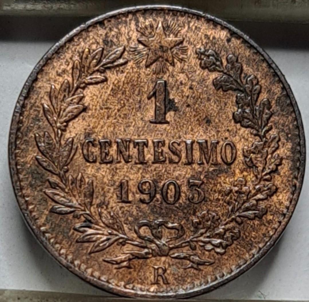 Italija 1 čentezinas 1903 KM#35 (7706)