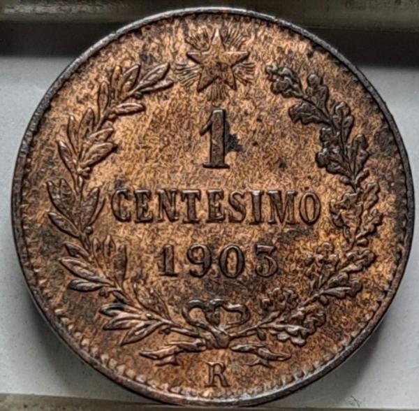 Italija 1 čentezinas 1903 KM#35 (7706)