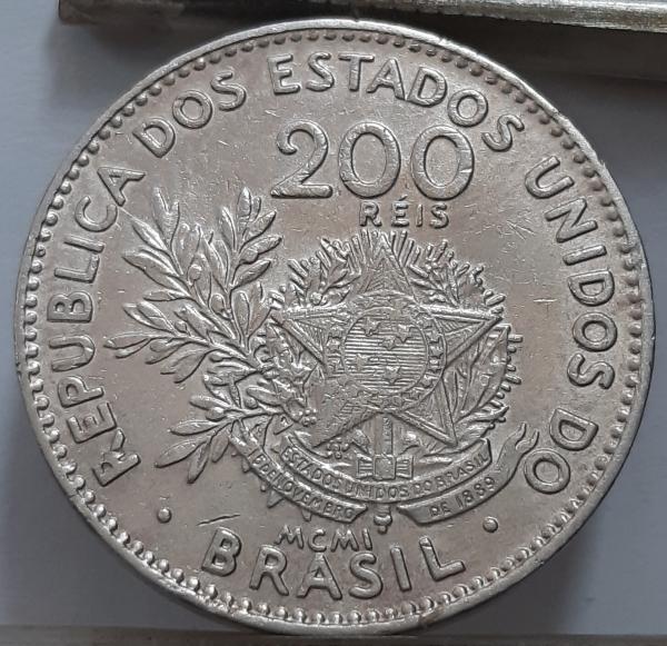 Brazilija 200 realų 1901 KM#504 (7704)
