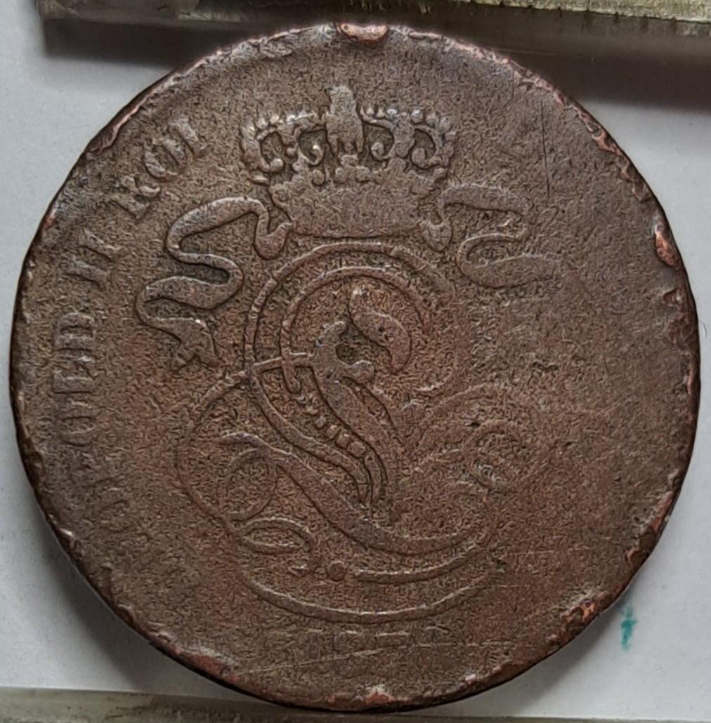Belgija 2 santimai 1870 KM#35 (7695)