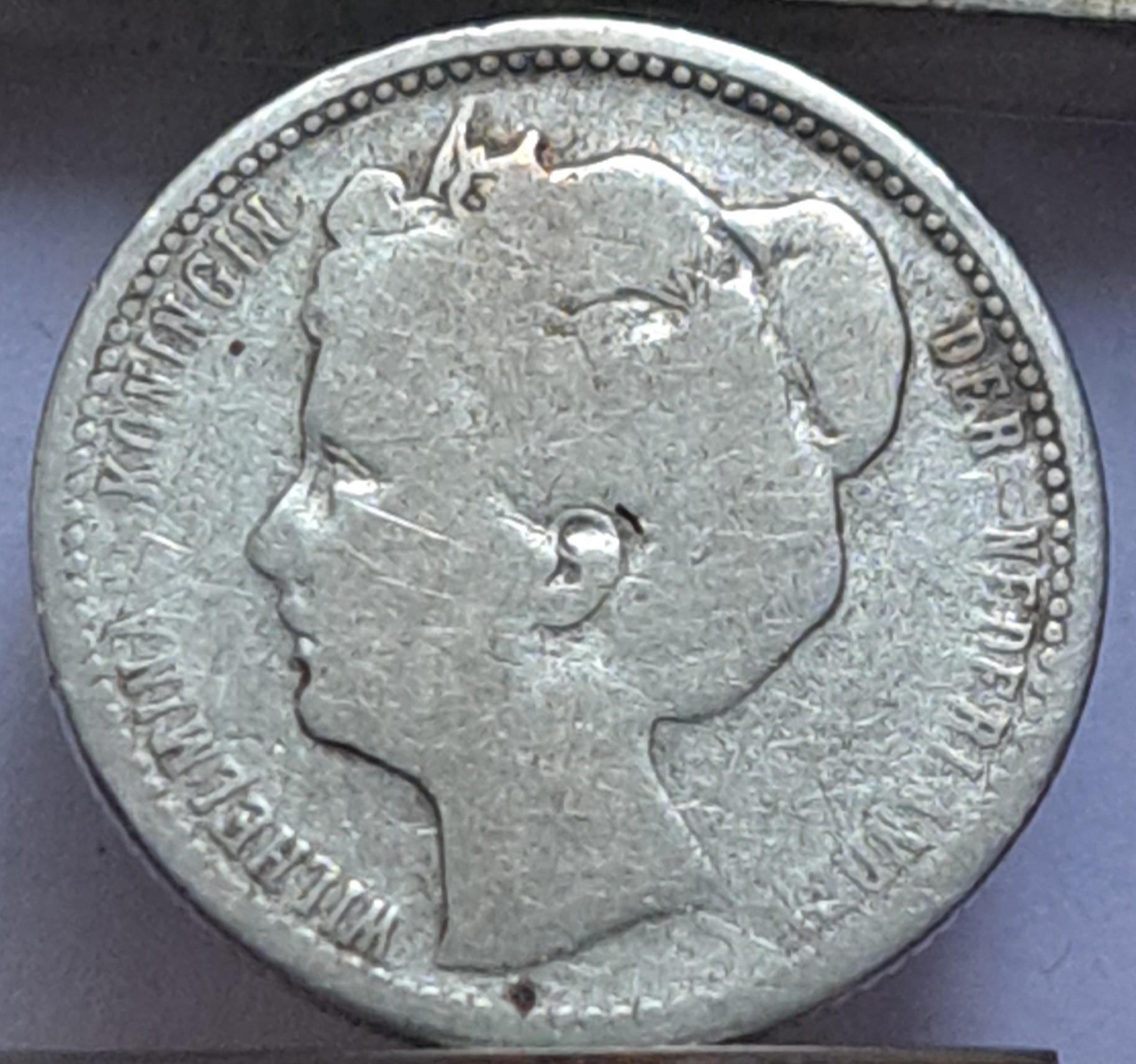 Nyderlandai 25 Centai 1901 KM#120 (B64)