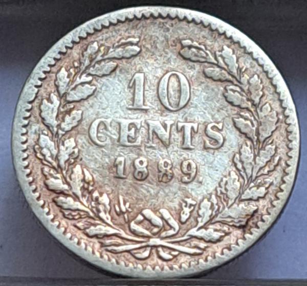 Nyderlandai 10 Centų 1889 KM#80 (B65)