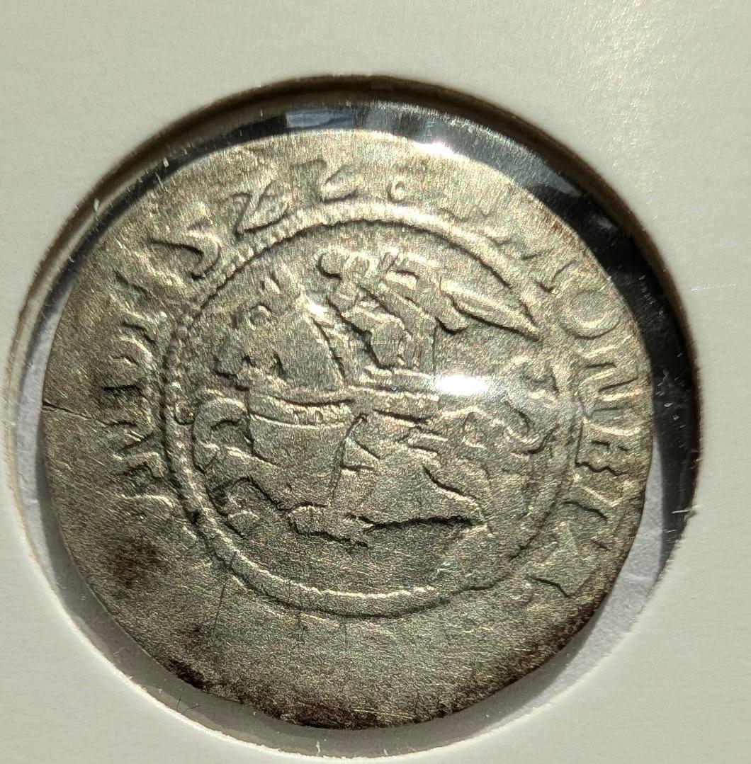 Retas Žygimanto Senojo 1522 pusgrašis 