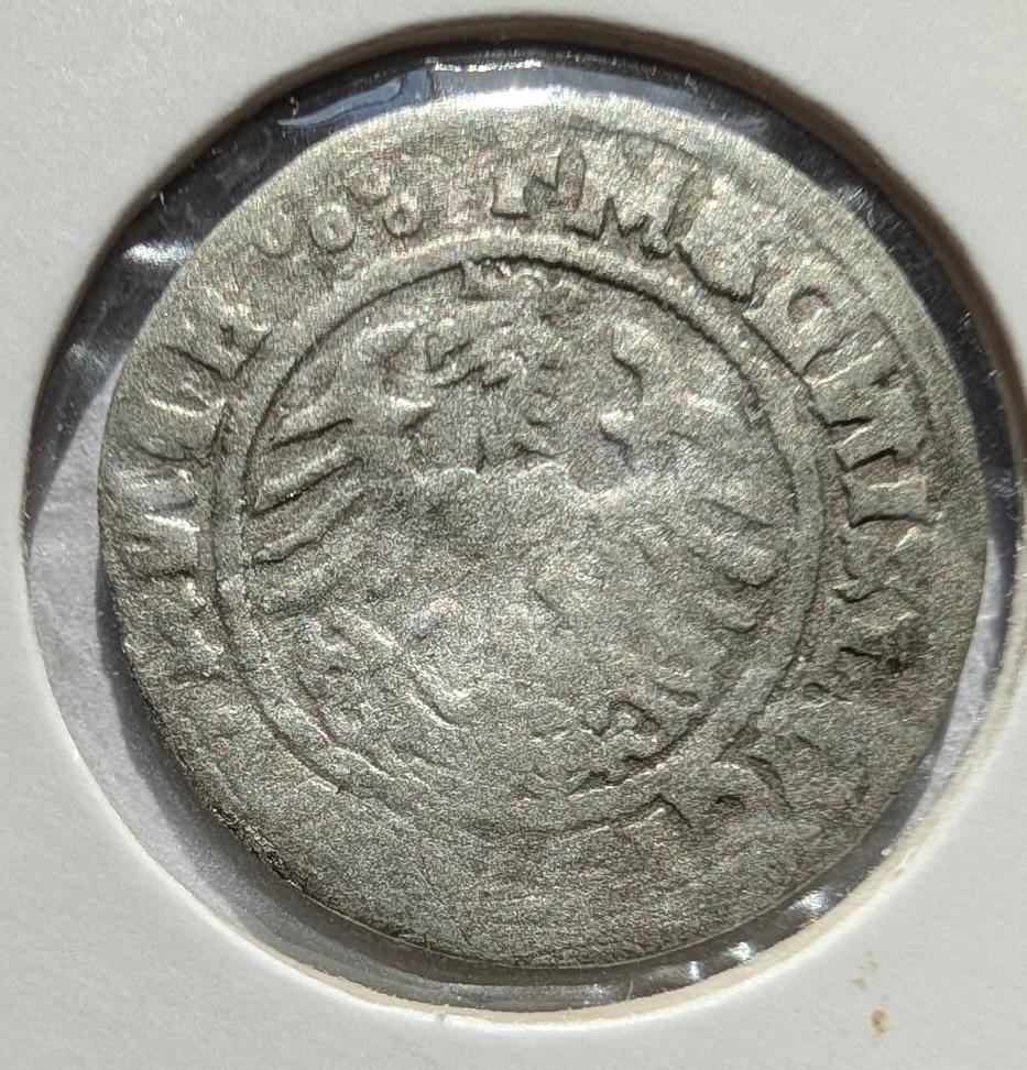 Retas Žygimanto Senojo 1520 pusgrašis 