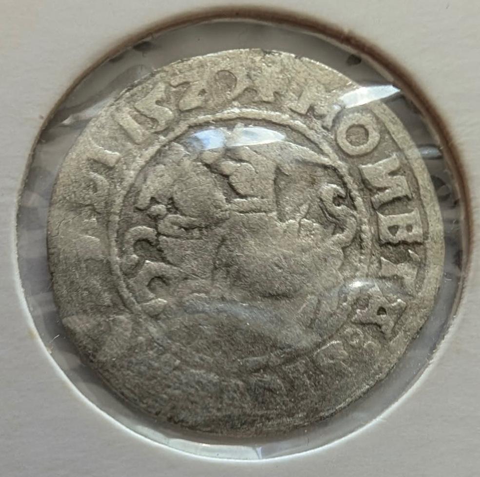 Retas Žygimanto Senojo 1520 pusgrašis 