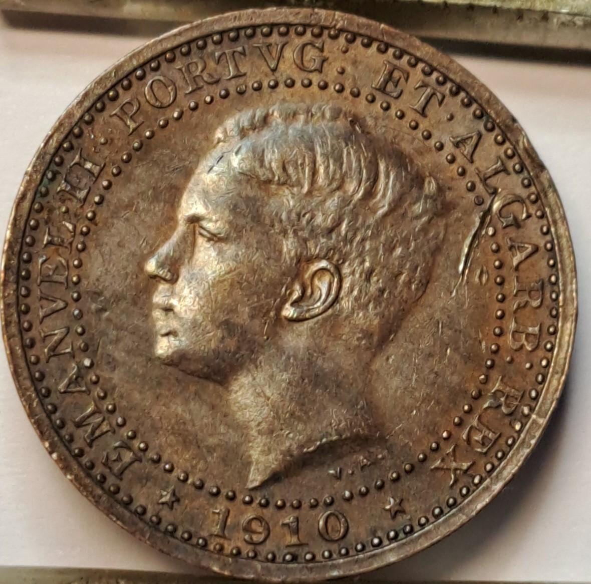 Portugalija 5 Realai 1910 KM#555 (B67)