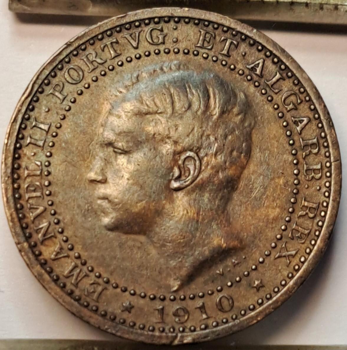 Portugalija 5 Realai 1910 KM#555 (B68)