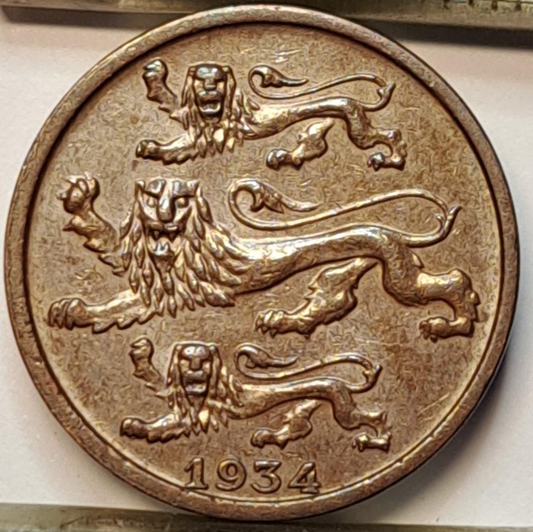 Estija 2 Sentai 1934 KM#15 (B71)