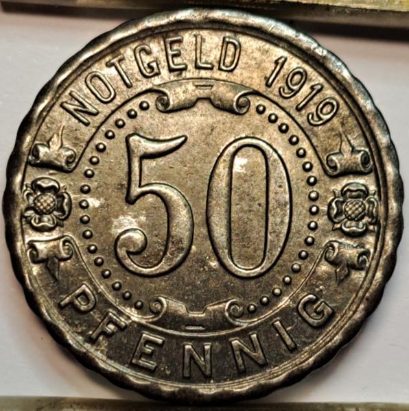 Vokietija Witten 50 Pfenigų 1919 N#27605 UNC (B74)