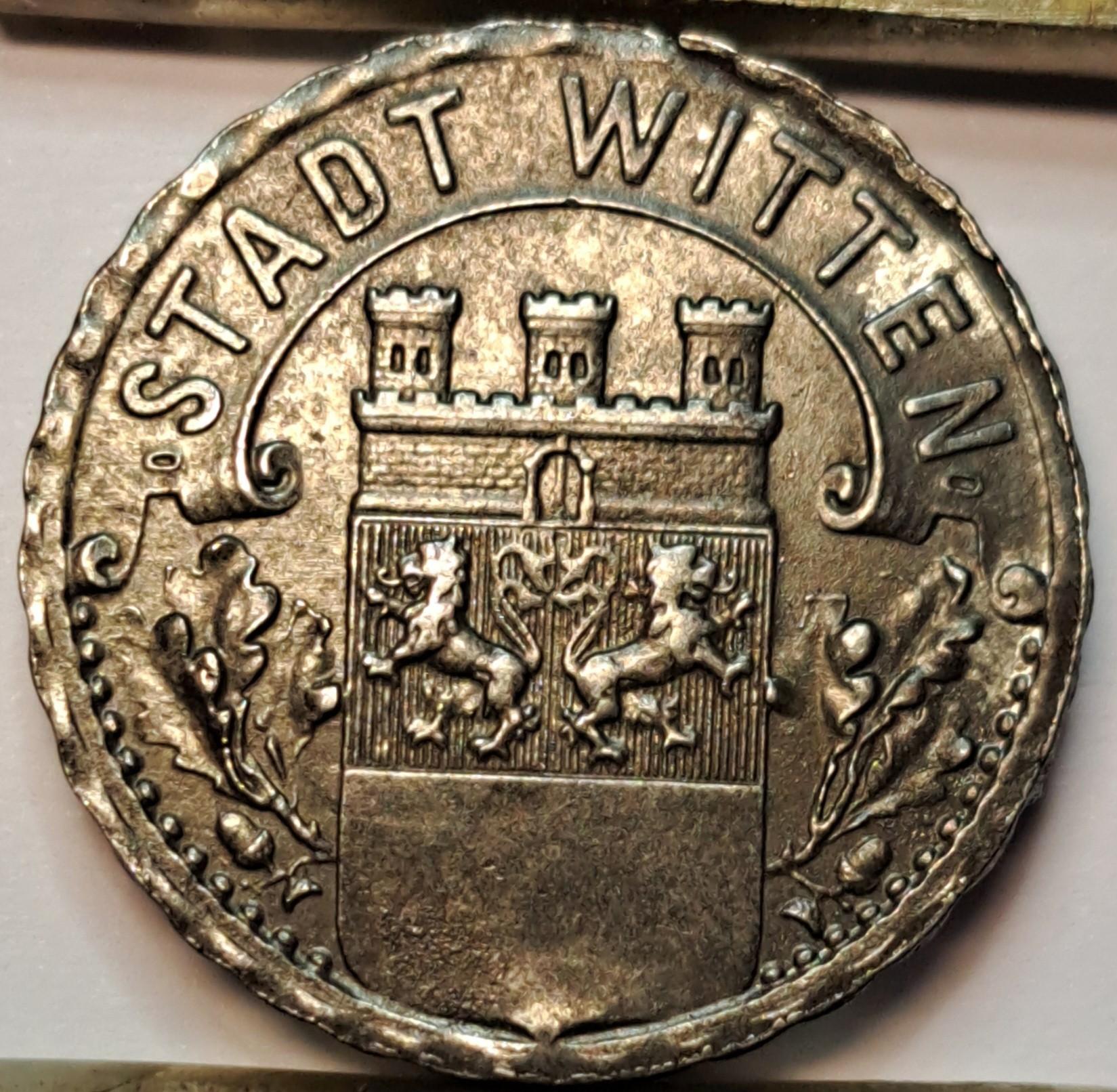 Vokietija Witten 50 Pfenigų 1919 N#27605 UNC (B74)