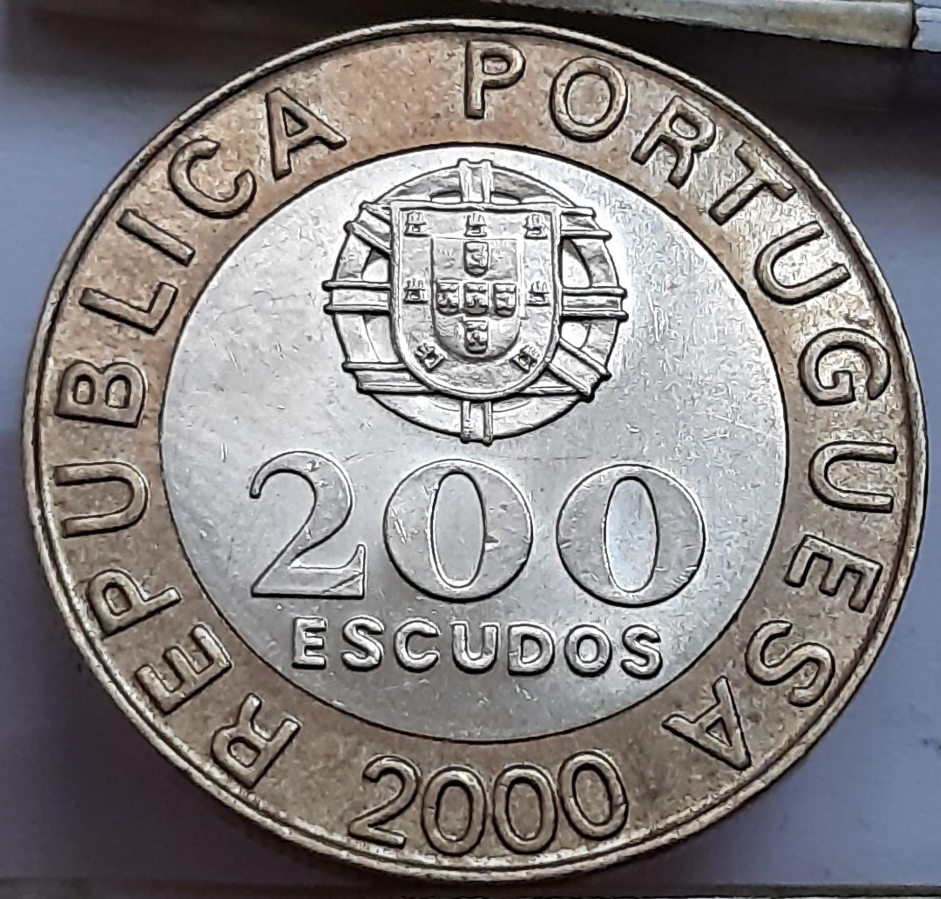 Portugalija 200 Eskudų 2000 KM#655 (B79)