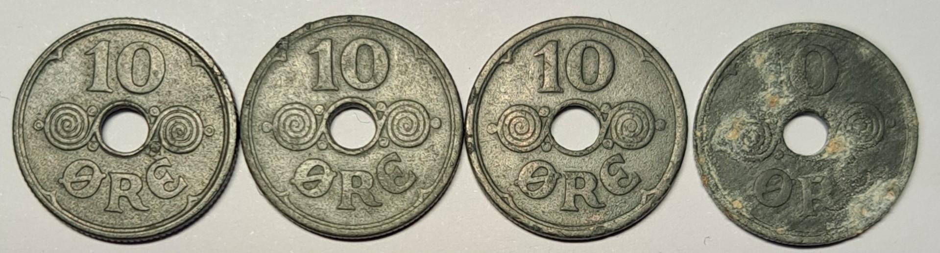 Danija 10 erių 1941-1944 KM#822.2a (B81)