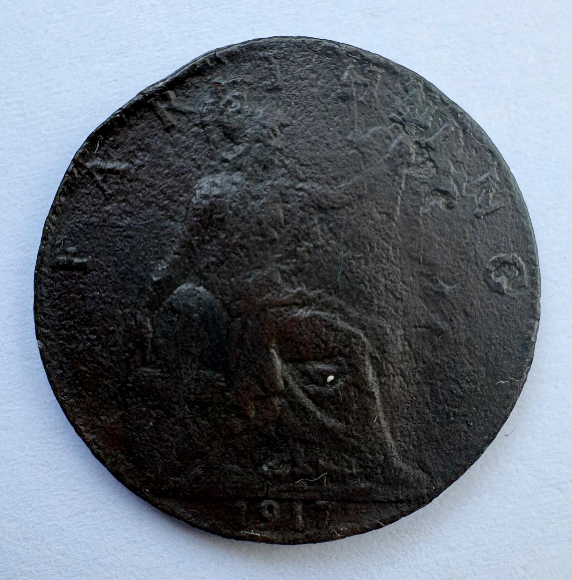 Didžioji Britanija 1 fartingas 1917