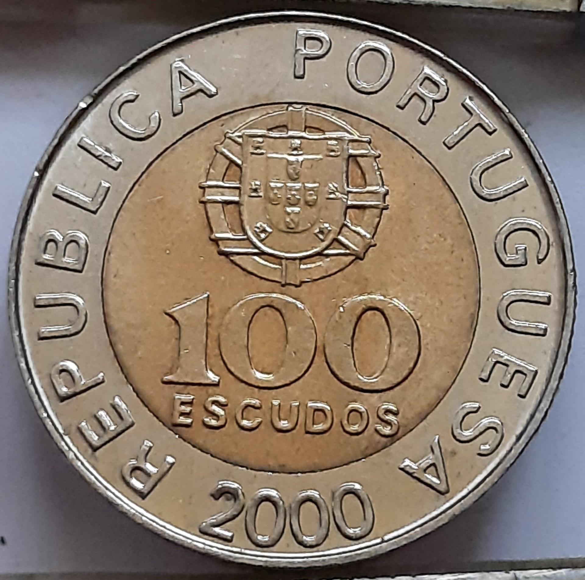 Portugalija 100 Eskudų 2000 KM#645 (B87)
