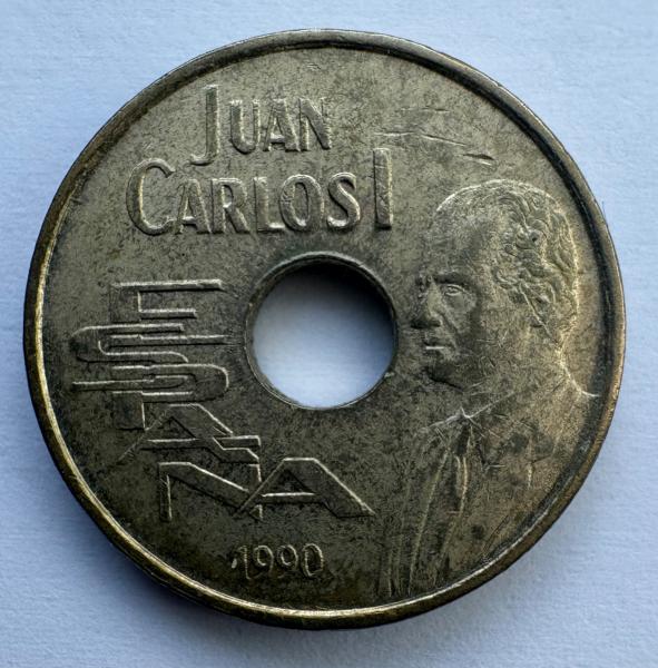 Kupčius aukcionas - Ispanija 25 pt 1990