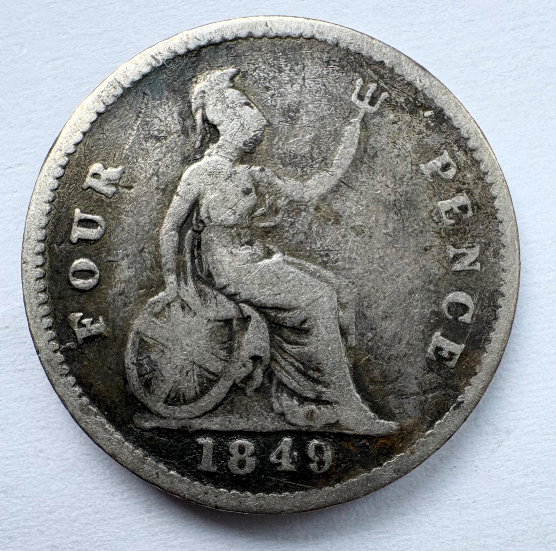 Didžioji Britanija 4 p 1849 reta