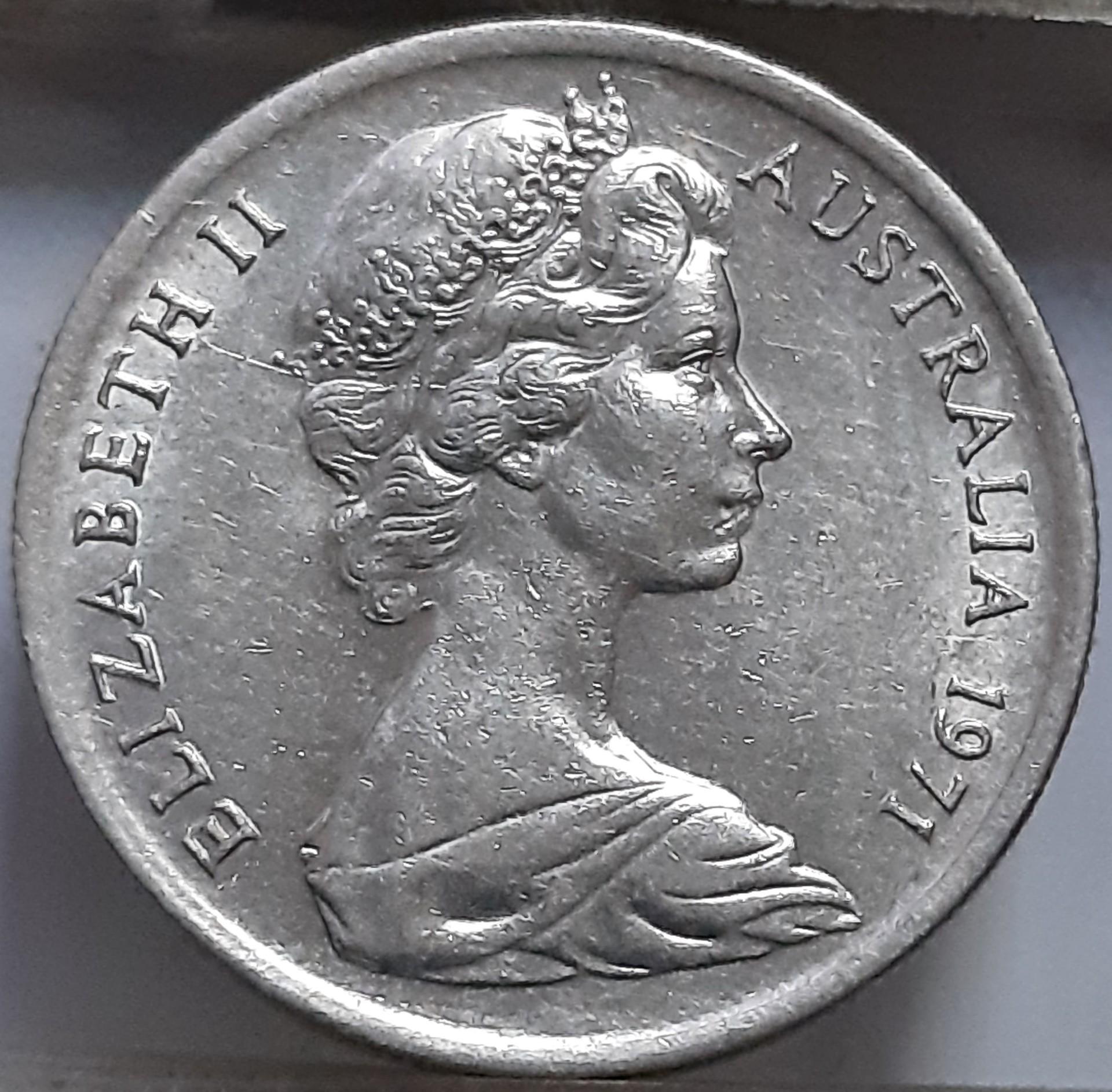 Australija 5 centai 1971 KM#64 (7369)