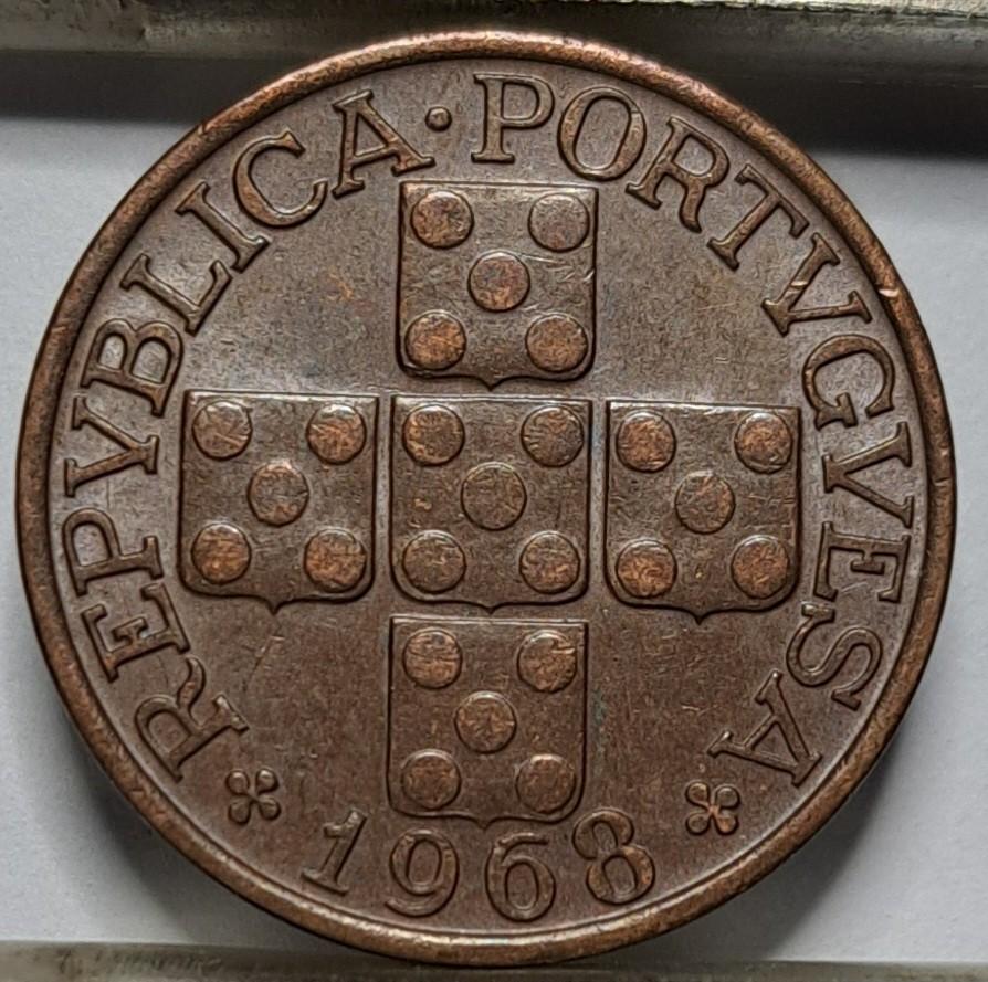 Portugalija 20 sentavų 1968 KM#584 (7304)
