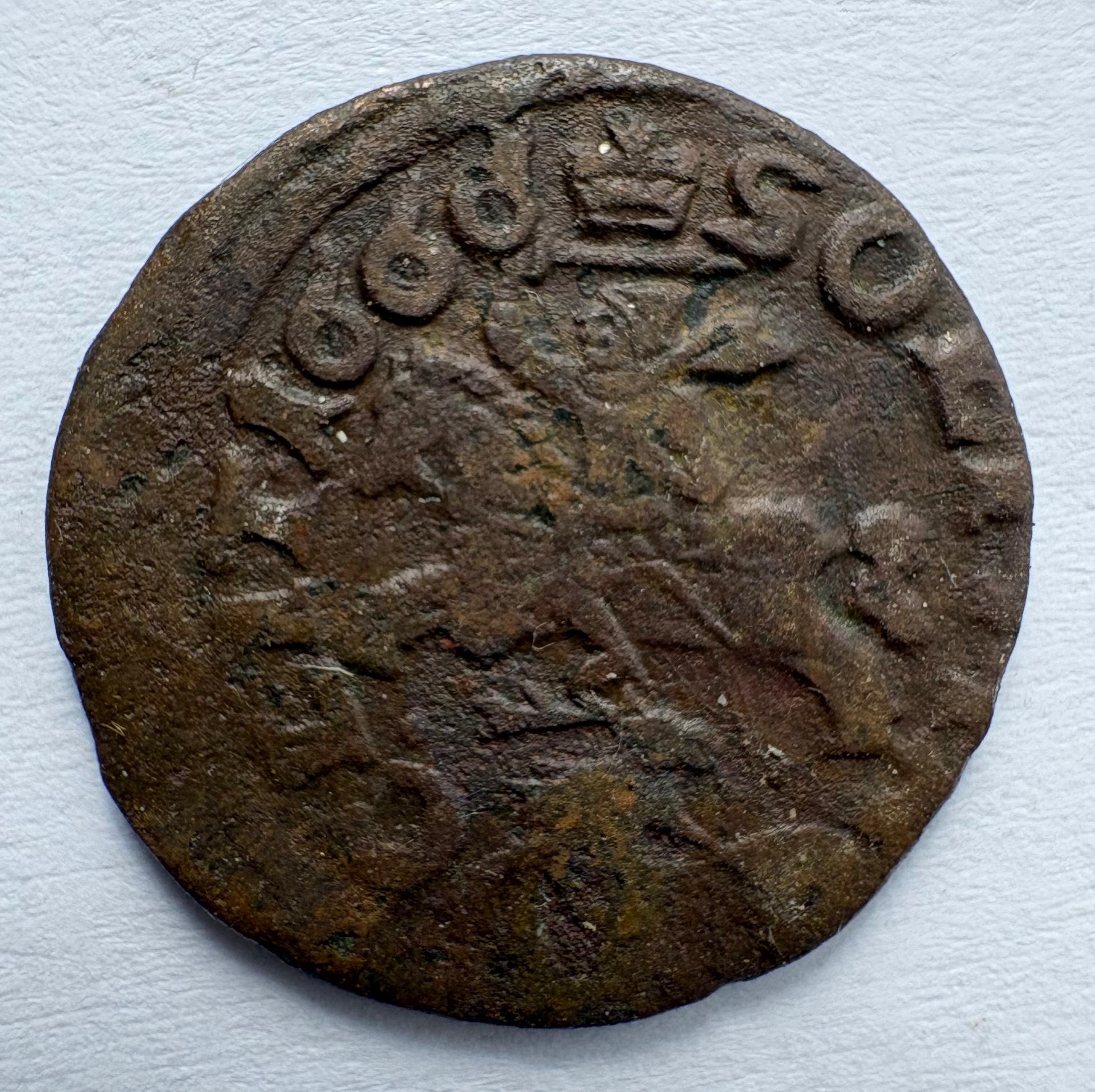 Jono  Kazimiero 1666 šilingas su elniu