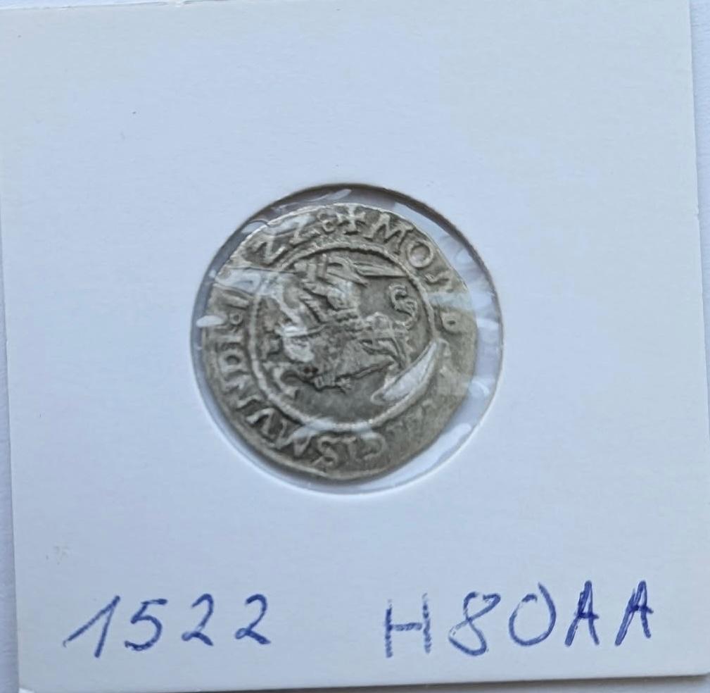 Žygimanto Senojo 1522 pusgrašis 