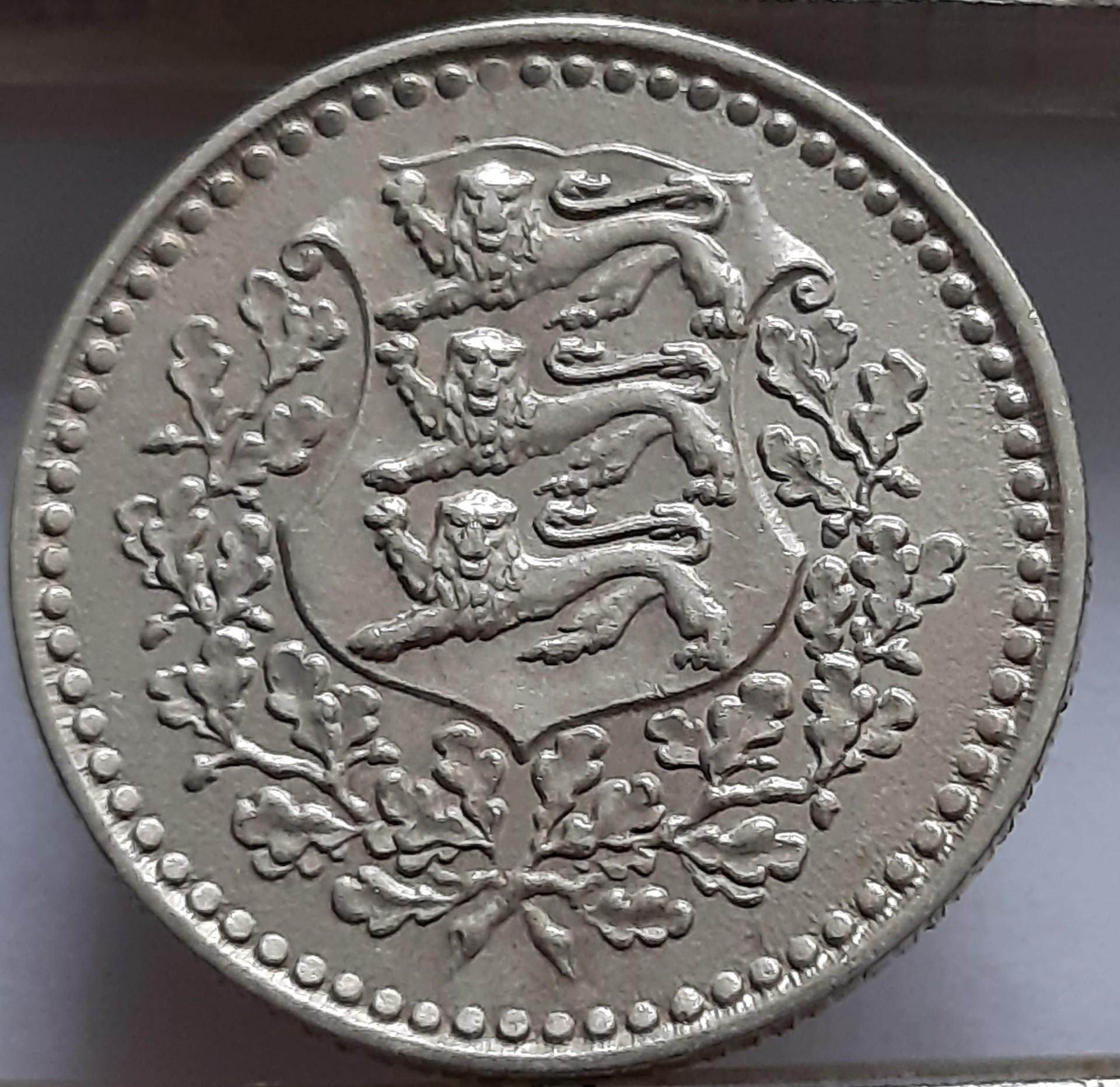 Estija 1 Markė 1926 KM#5 (B108)