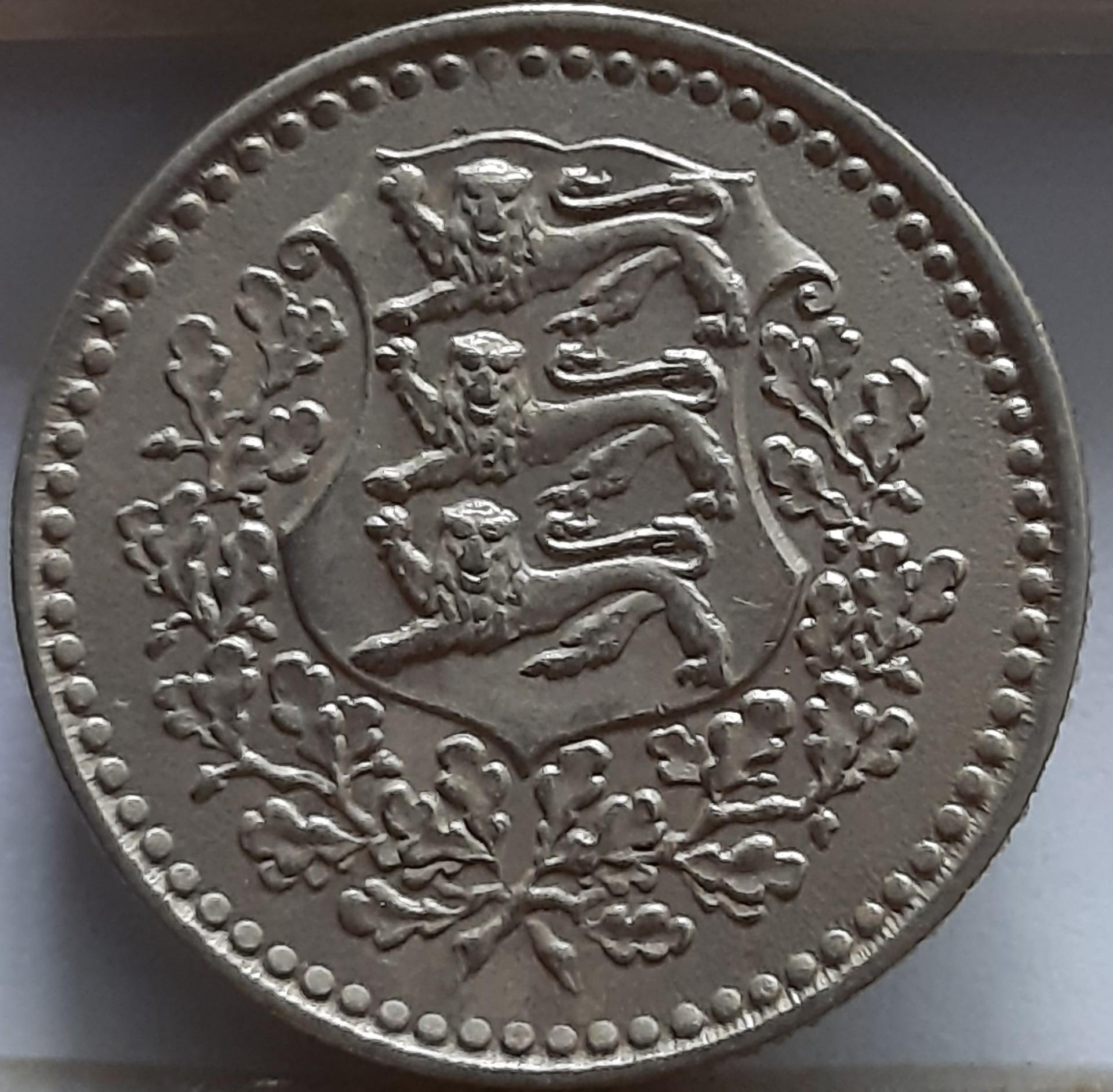 Estija 1 Markė 1926 KM#5 (B108)