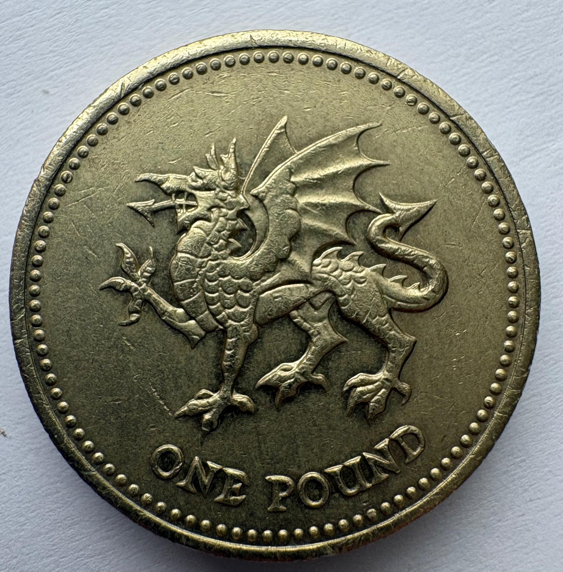 Didžioji Britanija 1 svaras 1995