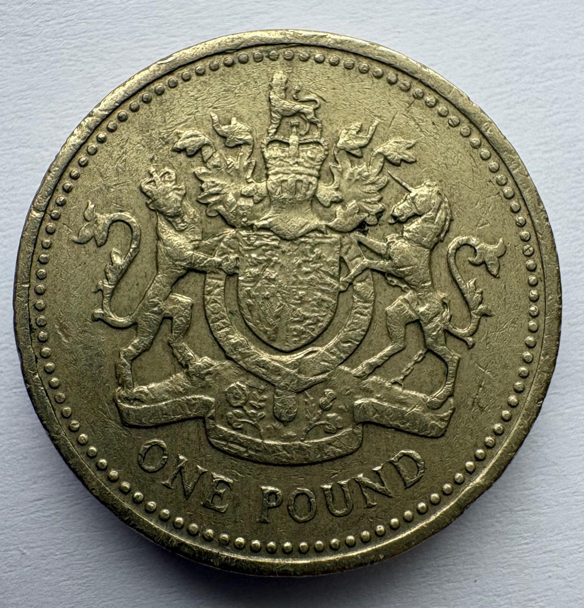 Didžioji Britanija 1 svaras 1993
