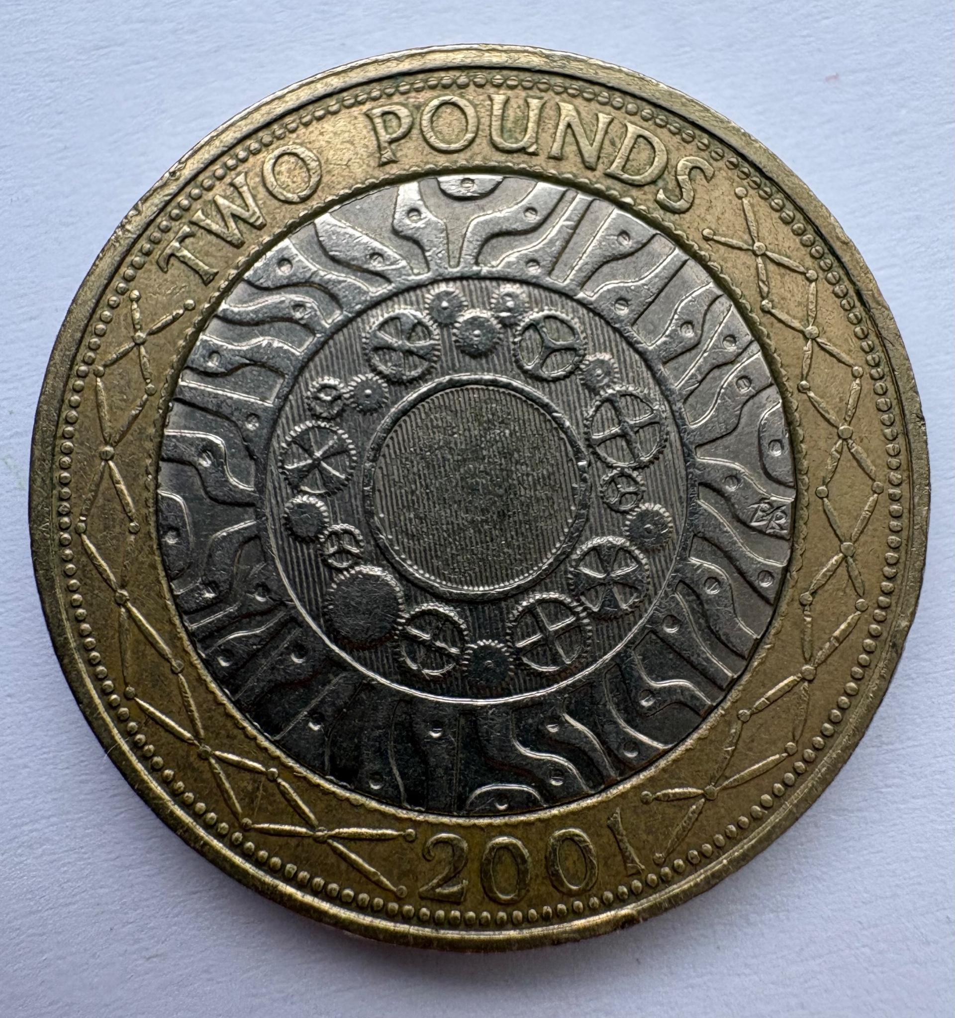 Didžioji Britanija 2 svarai 2001