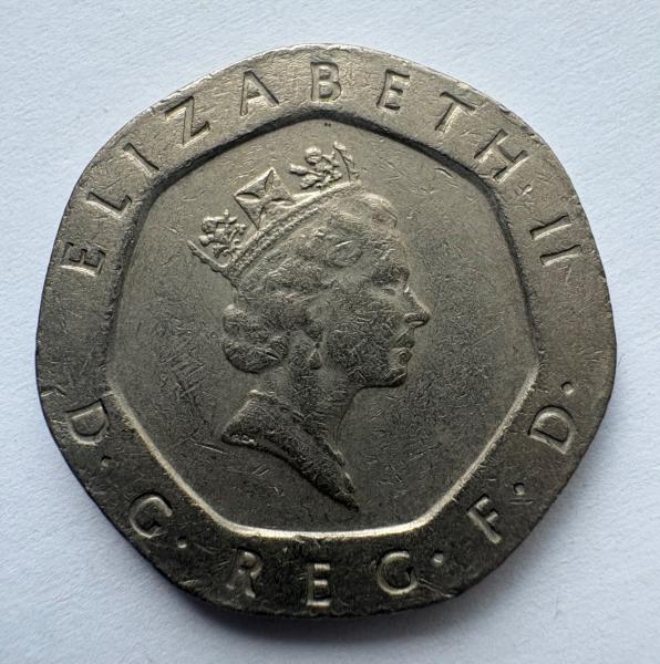 Kupčius aukcionas - Jungtinė Karalystė 20 p 1988