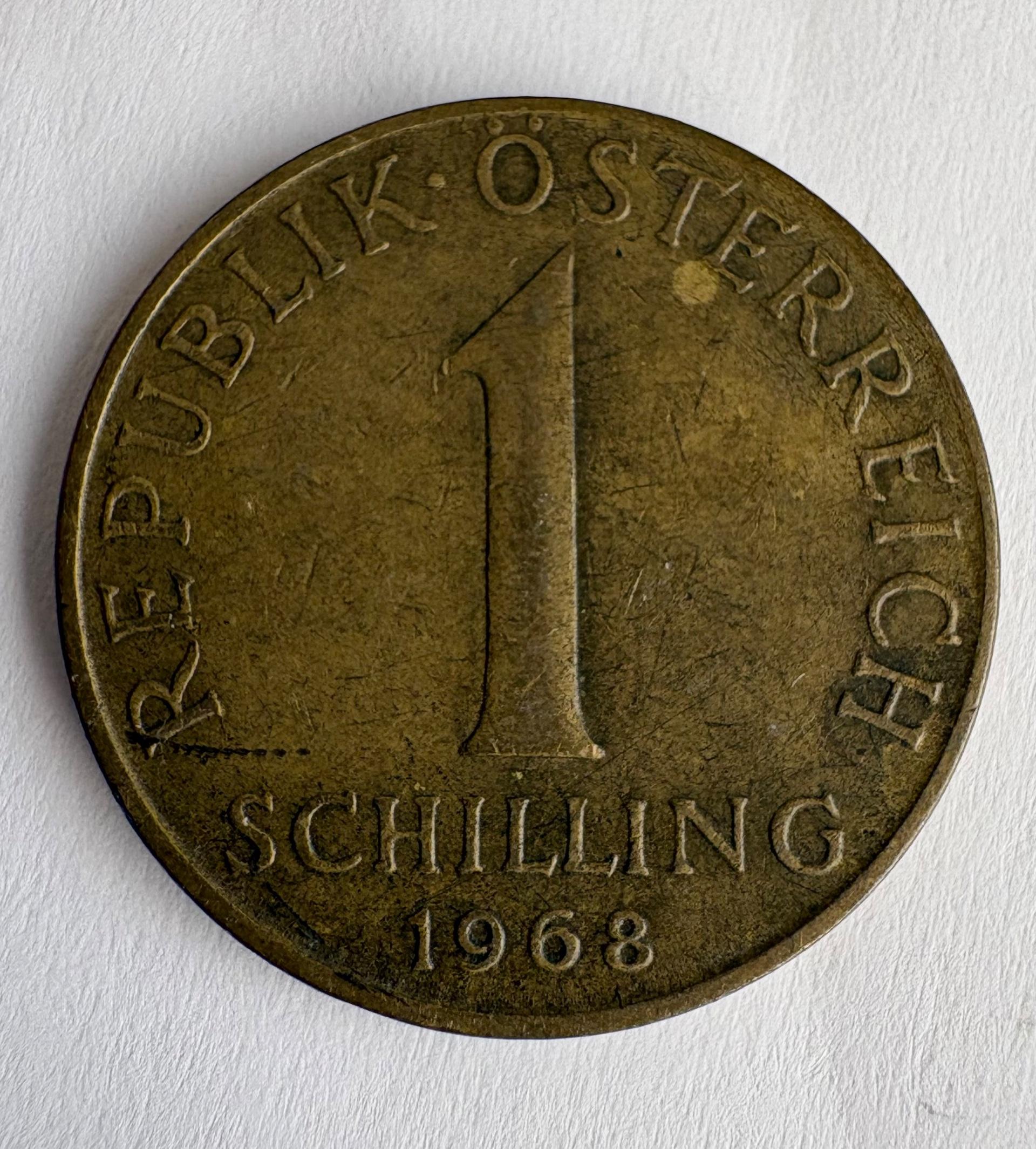 Austrija1 šilingas 1968