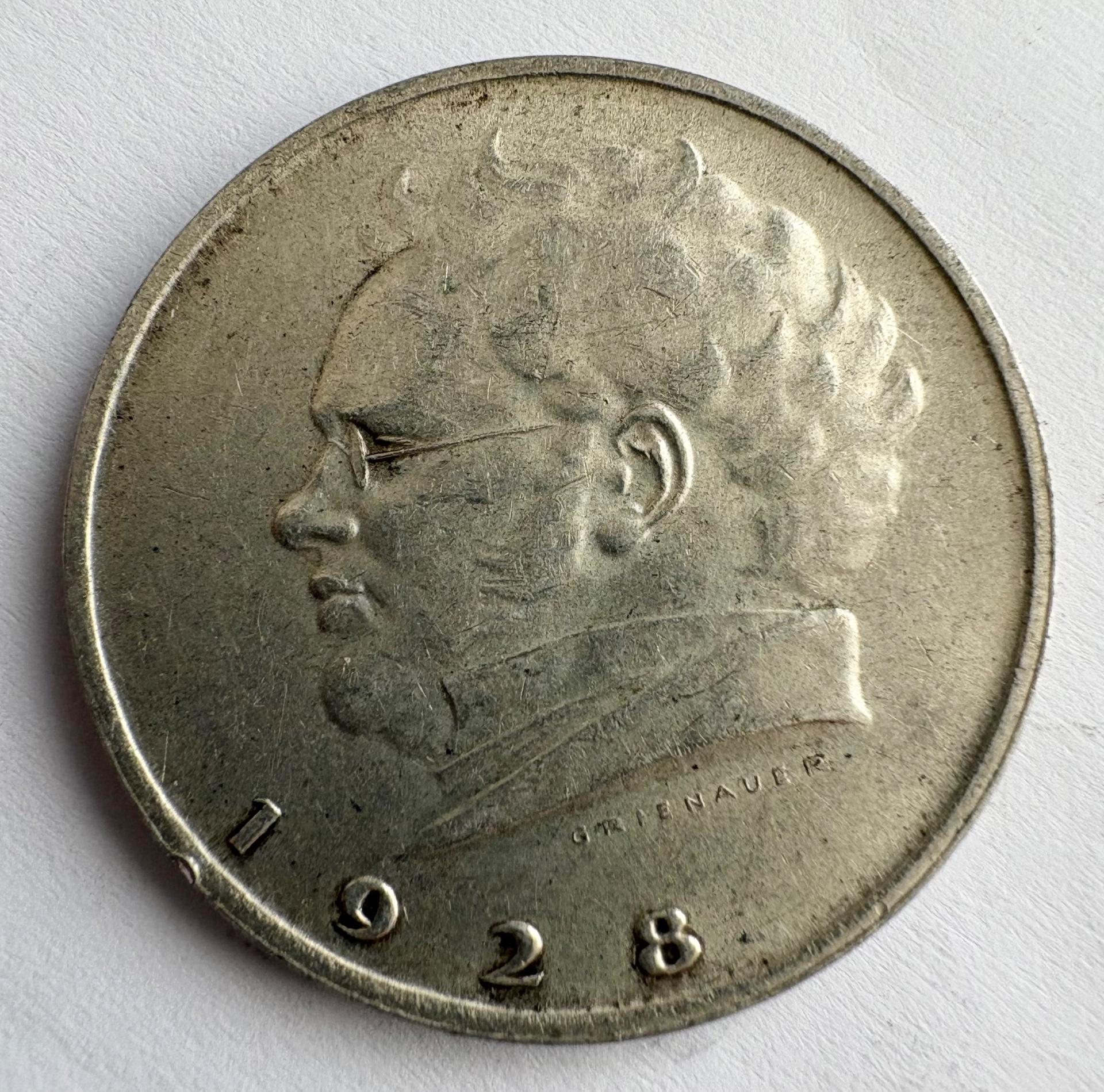 Austrija 2 šilingai 1928