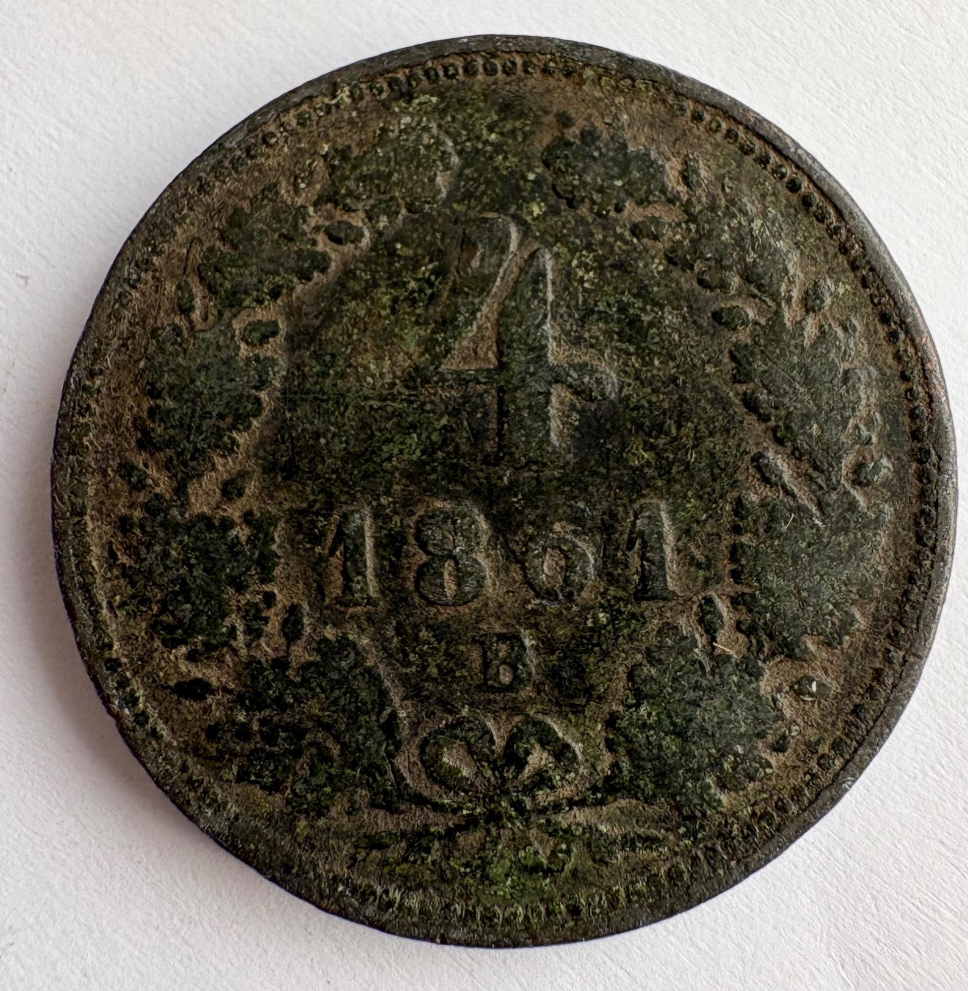 Austrija 4 kreuzer 1861