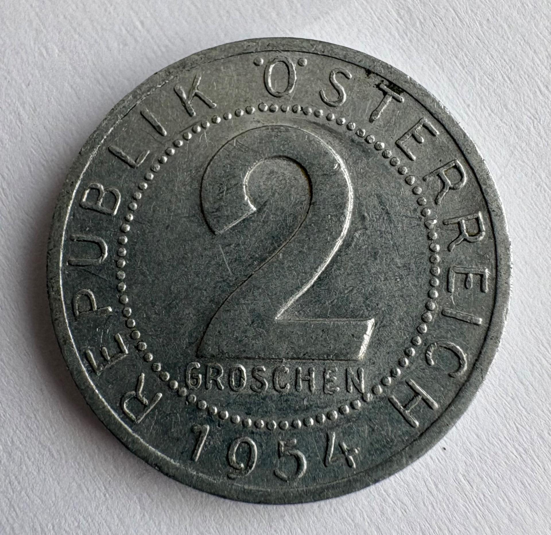 Austrija 2 gr 1954