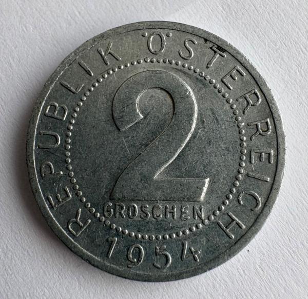 Austrija 2 gr 1954